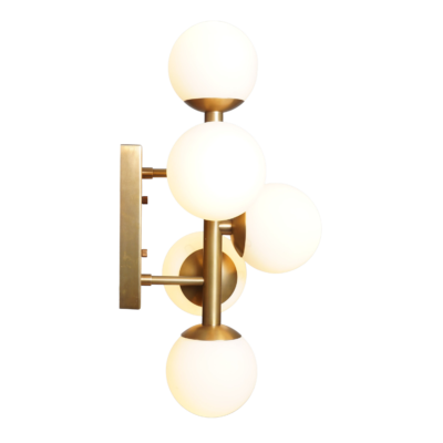 five-globe-brass-wall-sconce