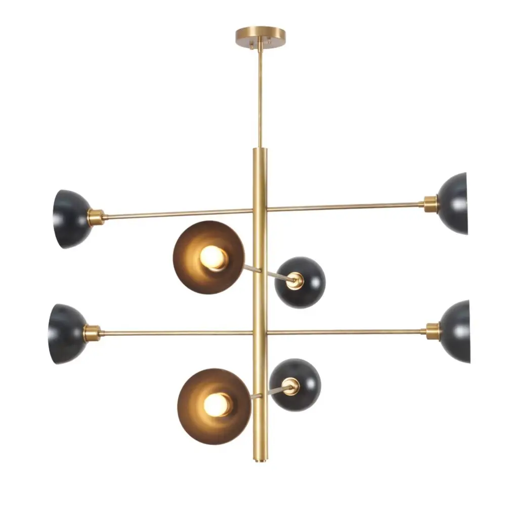 Four Tier Eight Light Sputnik Chandelier