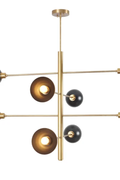 Four Tier Eight Light Sputnik Chandelier