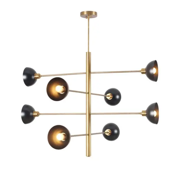 Four Tier Eight Light Sputnik Chandelier - Image 2
