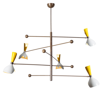 five-shade-light-stilnovo-brass-chandelier-fixture