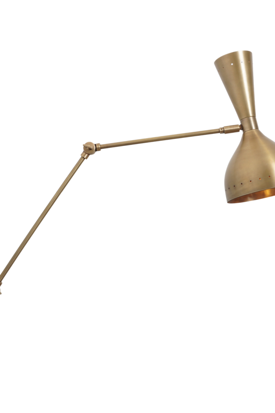 Diabolo wall mounted swing arm lamp