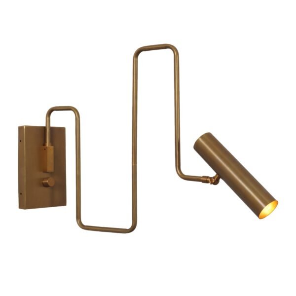 Single Shade Pivot Wall Lamp With Articulated Arm