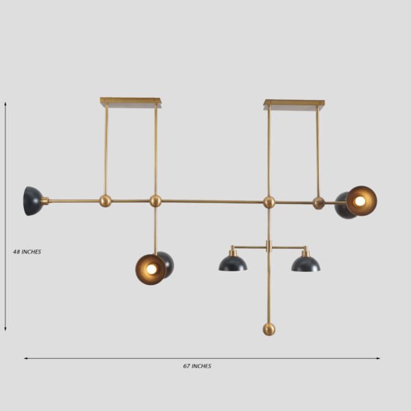 Trapeze linear pendant - 7 Light - Image 2