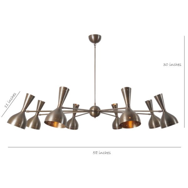 Eight Arm Diabolo Chandelier - Image 5