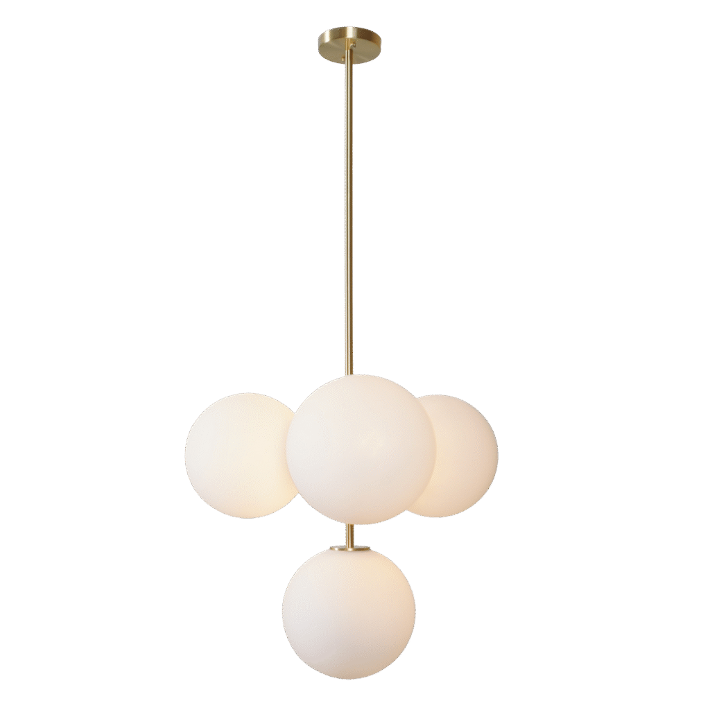 Ballina 4 Glass Globe Pendant Light​