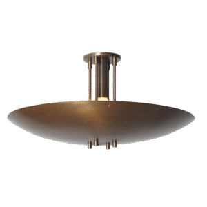 Brass Ceiling Flush Mount Pendant Light Fixture