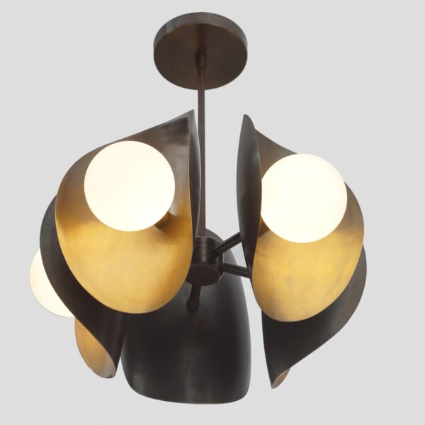 Modern Orb Globe Chandelier - Small - Image 3
