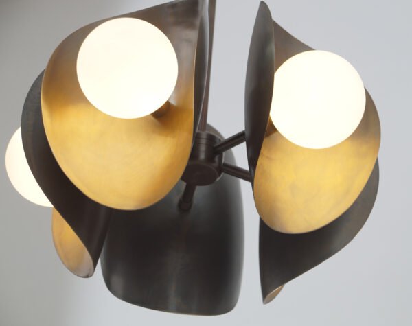 Modern Orb Globe Chandelier - Small - Image 4