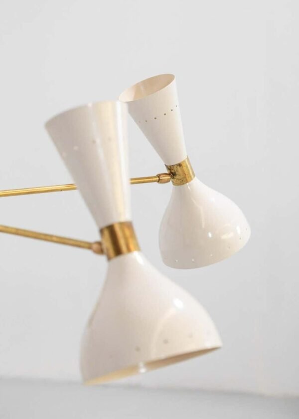 Sputnik Style 5 Arm Modern Brass Sputnik Chandelier - Image 4