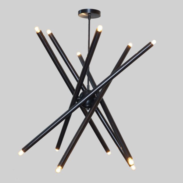 Sixteen Light Brass Sputnik Chandelier - Image 2