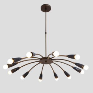 modern brass sputnik chandelier
