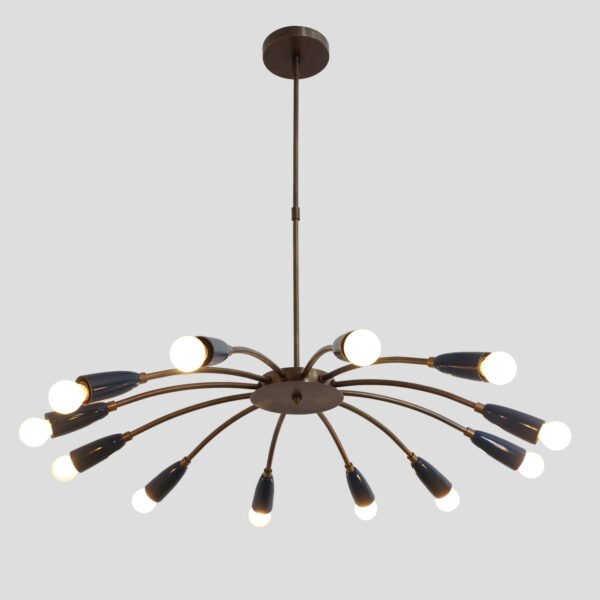 modern brass sputnik chandelier