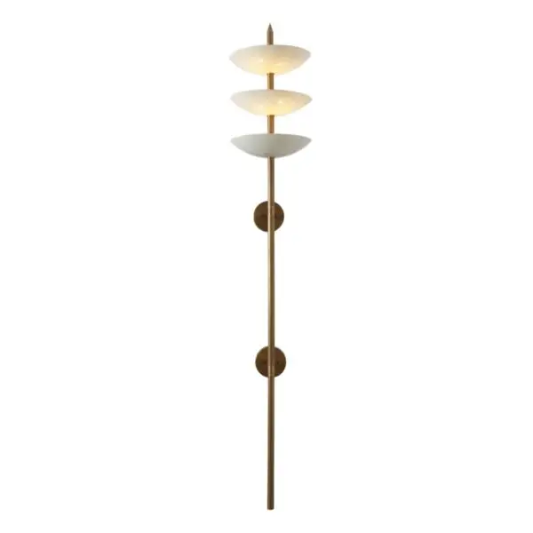 Large Brass Follett Wall Sconce - Image 2