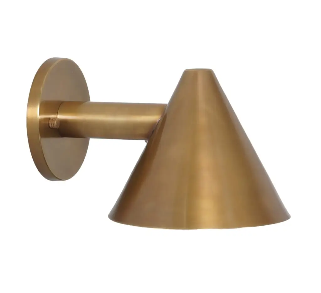 Tratten Brass Wall Sconce
