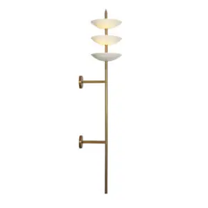 Large Brass Follett Wall Sconce