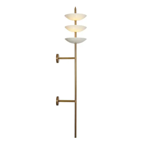 Large Brass Follett Wall Sconce