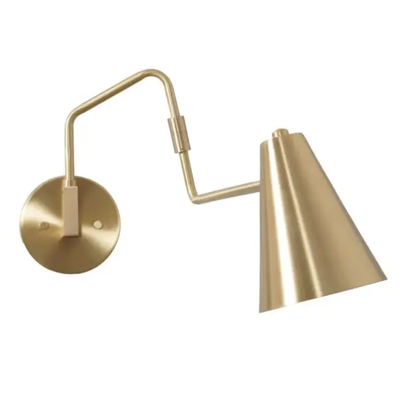 Novel Brass Swing Arm Wall Lamp - Image 3