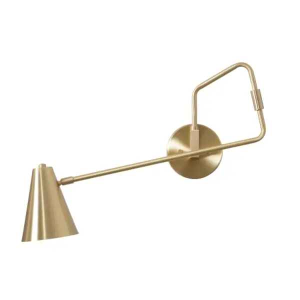 Novel Brass Swing Arm Wall Lamp - Image 5