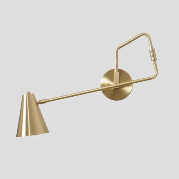 Novel Brass Swing Arm Wall Lamp - Image 4