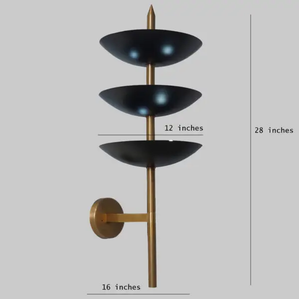 Brass Follett Wall Sconce - Image 3