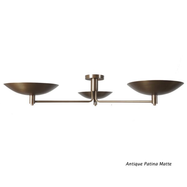 3 light sputnik chandelier - Image 2