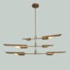 Vertex 3-Tier Modern Linear Chandelier