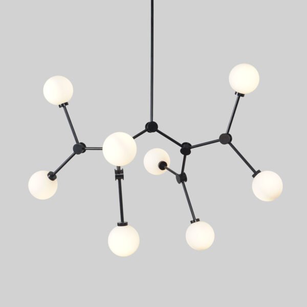Light Globe Mid Century Brass Sputnik chandelier light - Image 2