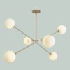 Grayson Milk Glass Globe Chandelier