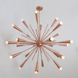 Light Mid Century Brass Sputnik stilnovo chandelier light