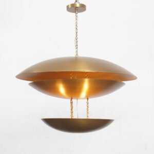Elegant Ceiling Flushmount light Pendant Mid Century Modern Raw Brass Sputnik chandelier