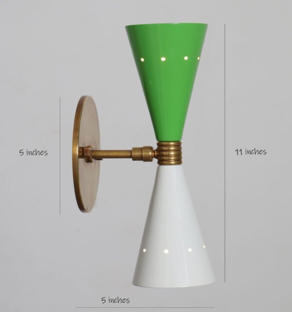 Short Wall Mid Century Modern Polished Brass Sputnik chandelier - Image 3