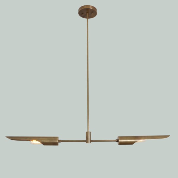 Brass chandelier