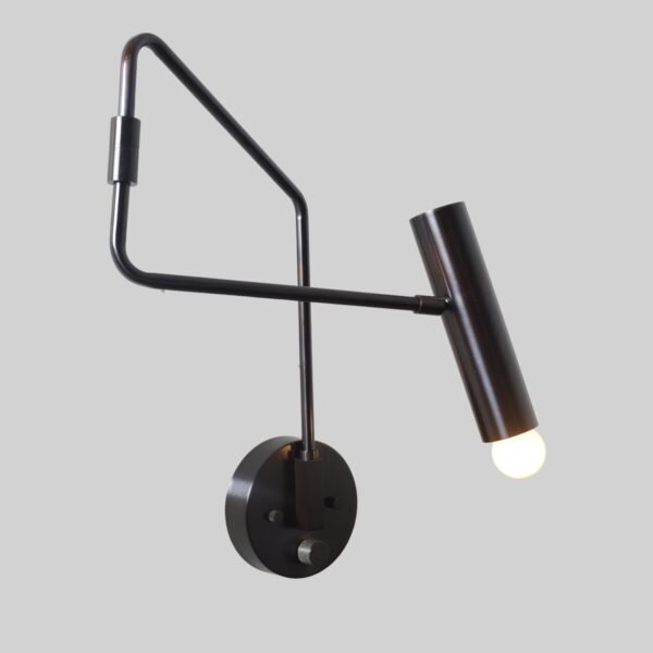 1 Light Perforated Cylinder Shades Handmade Vintage Wall Mid Century Modern Raw Brass Sputnik chandelier - Image 2