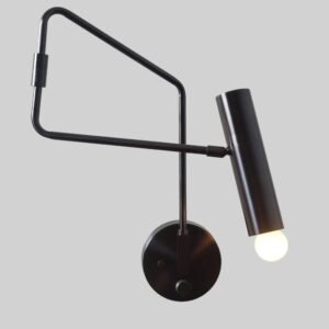 1 Light Perforated Cylinder Shades Handmade Vintage Wall Mid Century Modern Raw Brass Sputnik chandelier