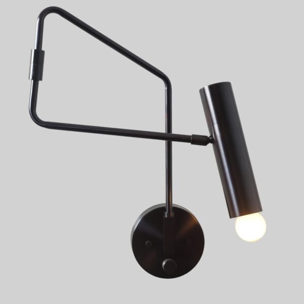 1 Light Perforated Cylinder Shades Handmade Vintage Wall Mid Century Modern Raw Brass Sputnik chandelier
