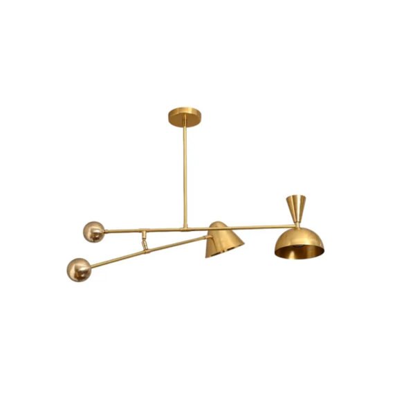 Wall Sconce Mid Century Brass - Image 3
