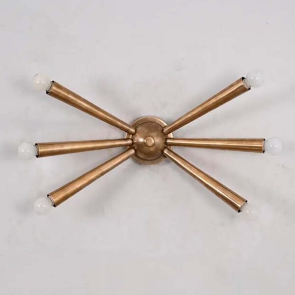 Wall Light Modern Raw Brass Sputnik - Image 2