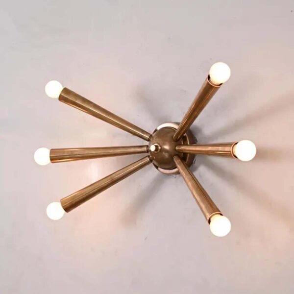 Wall Light Modern Raw Brass Sputnik
