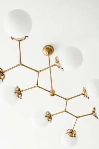 Eight Globe Sputnik chandelier