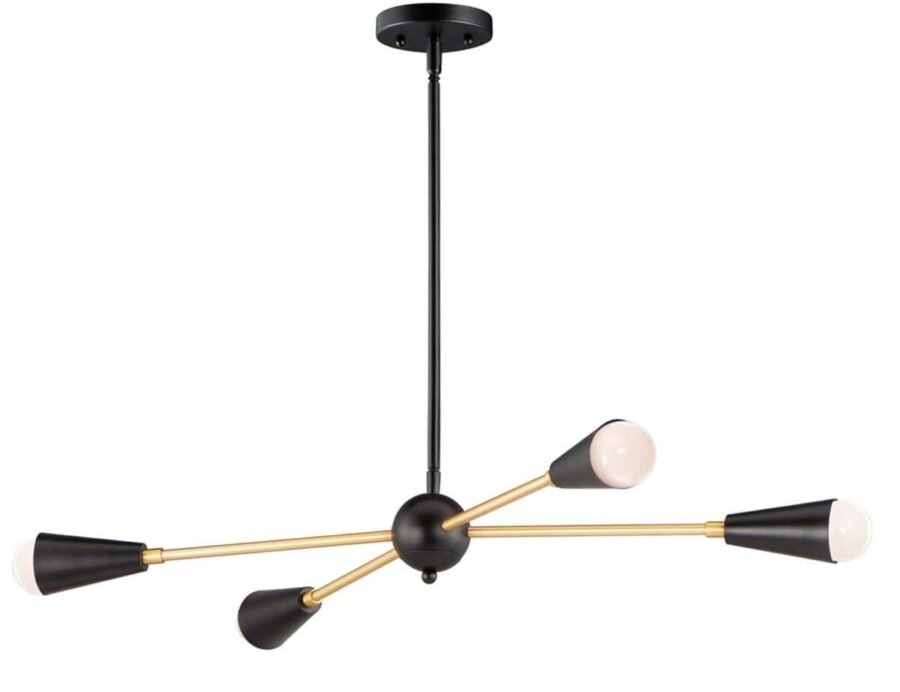 Blair Black And Gold Sputnik Chandelier