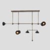 Trapeze 7 Brass Linear Chandelier​