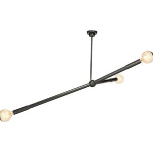 Stilnovo Glass Raw Brass chandelier