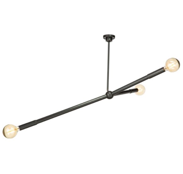 Stilnovo Glass Raw Brass chandelier