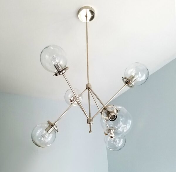 6 Globe Chandelier - Image 2