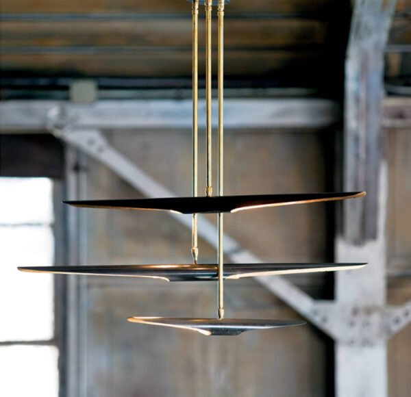 Black Brass chandelier - Image 2