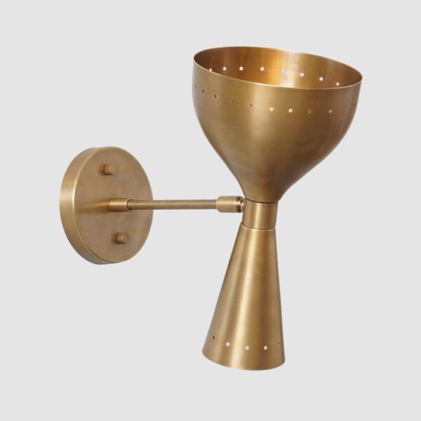 1 light brass wall lamp - Image 2