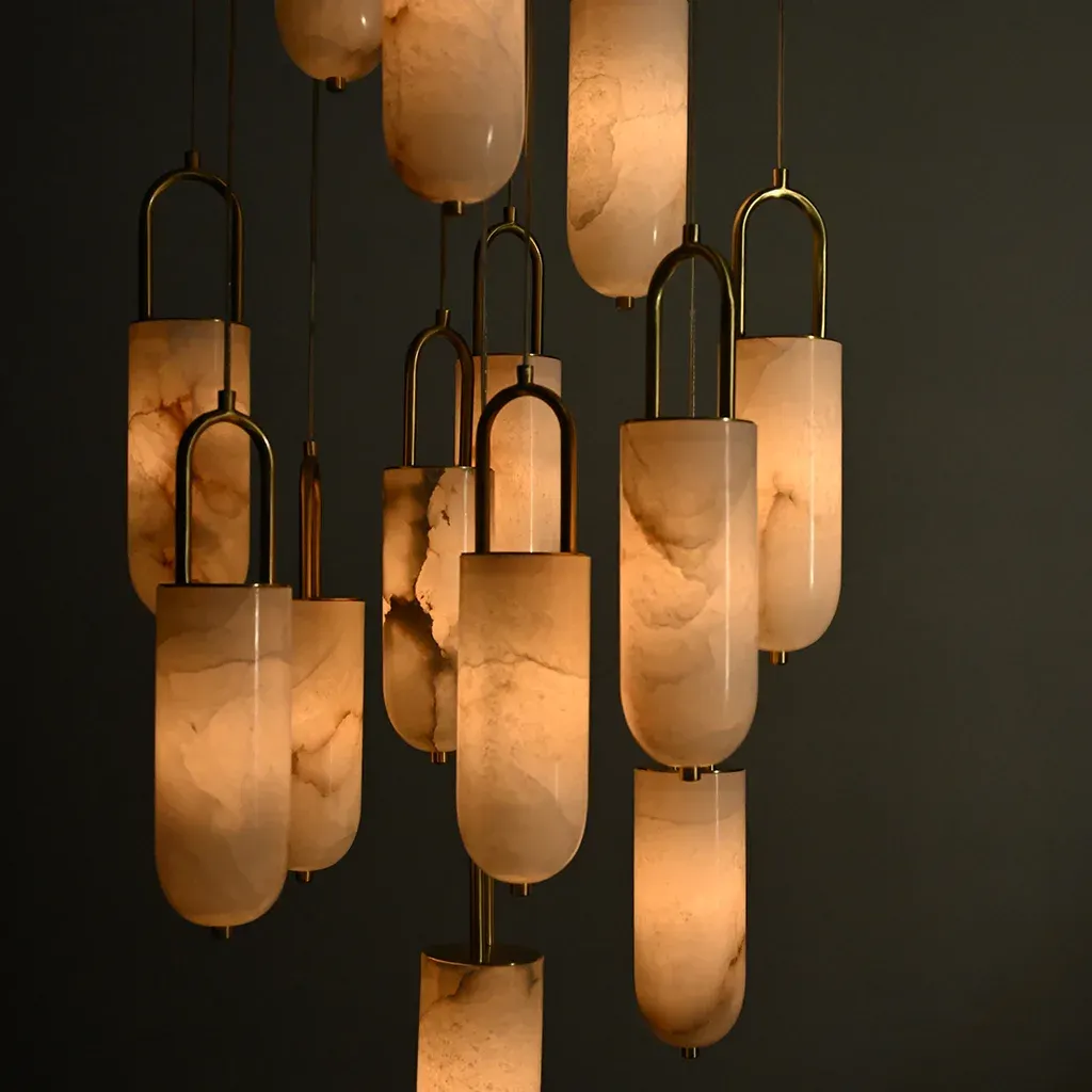 Montara Alabaster Chandelier - 13 Light