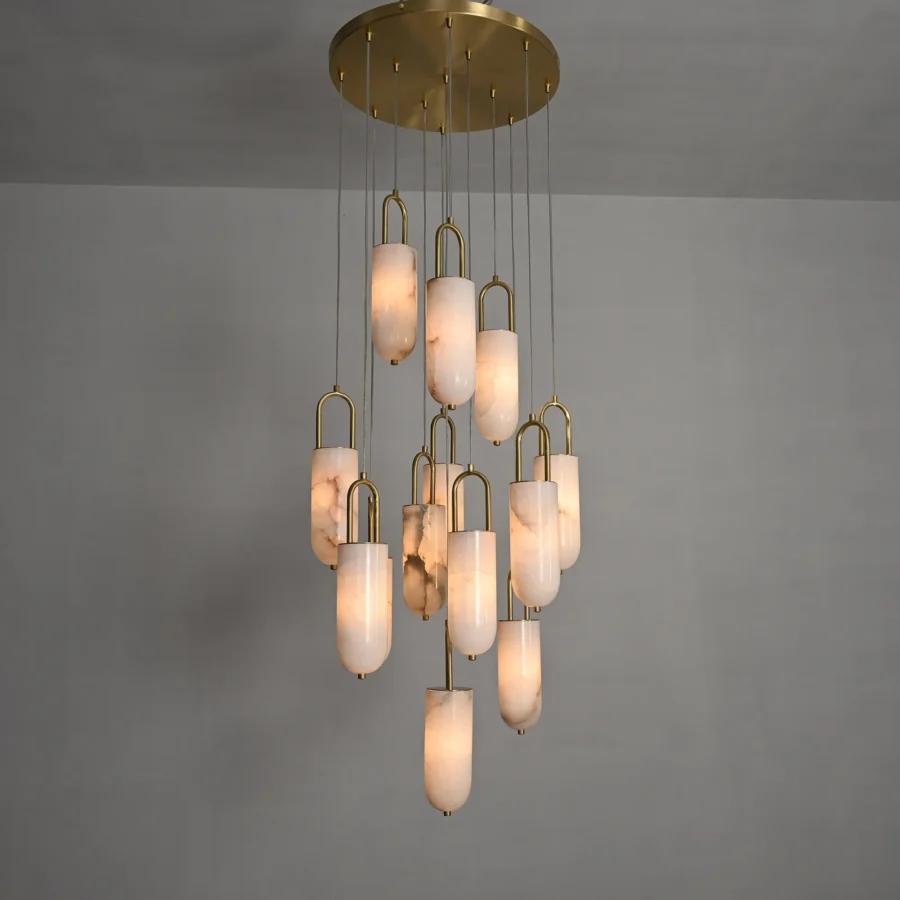 Montara Alabaster Chandelier - 13 Light