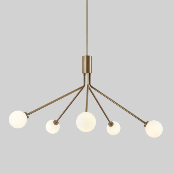 Terra 5 Globe Sputnik Chandelier